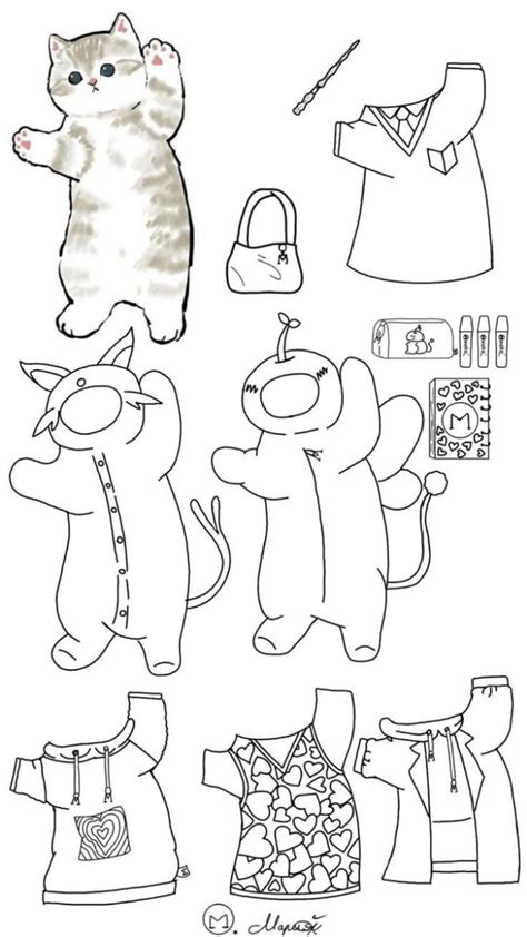 imprimir gatitos para colorear|gato de papel para imprimir.